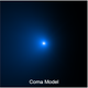 This sequence shows how an image of the nucleus of Comet C/2014 UN271 was isolated from a vast shell of dust and gas surrounding it.